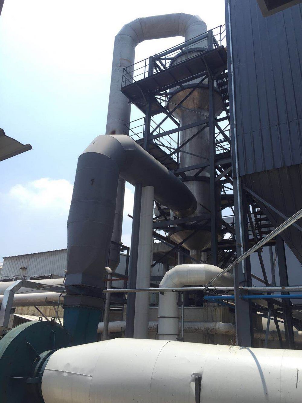 循环流化床锅炉气动乳化脱硫塔脱硫、脱硝、除尘、消白一体化